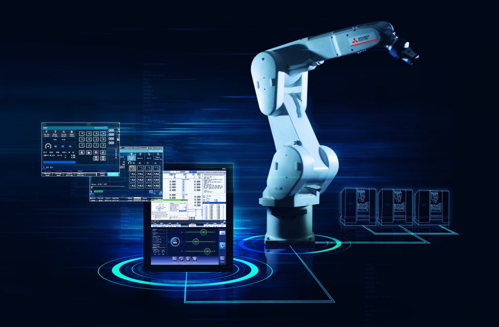Mit DRC lÃ¤sst sich der Roboter per G-Code oder SPS-Signal steuern - ohne dass zusÃ¤tzliche Programmierkenntnisse erforderlich sind. (Bild: Mitsubishi Electric Europe B.V.)
