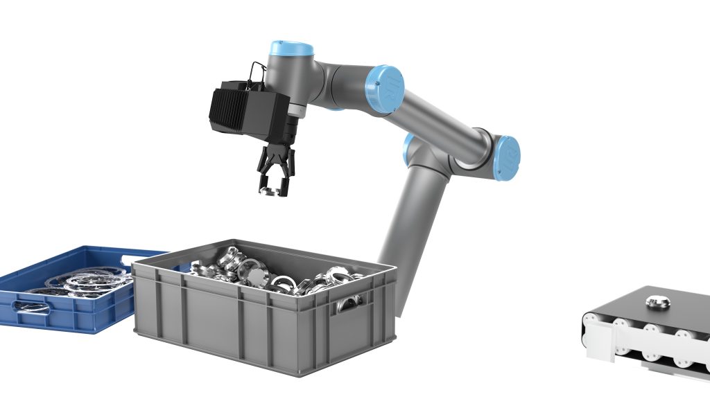 Das Bin-Picking-System InPicker von Stemmer setzt verschiedene 3D-verarbeitungstechniken ein. (Bild: Stemmer Imaging AG)