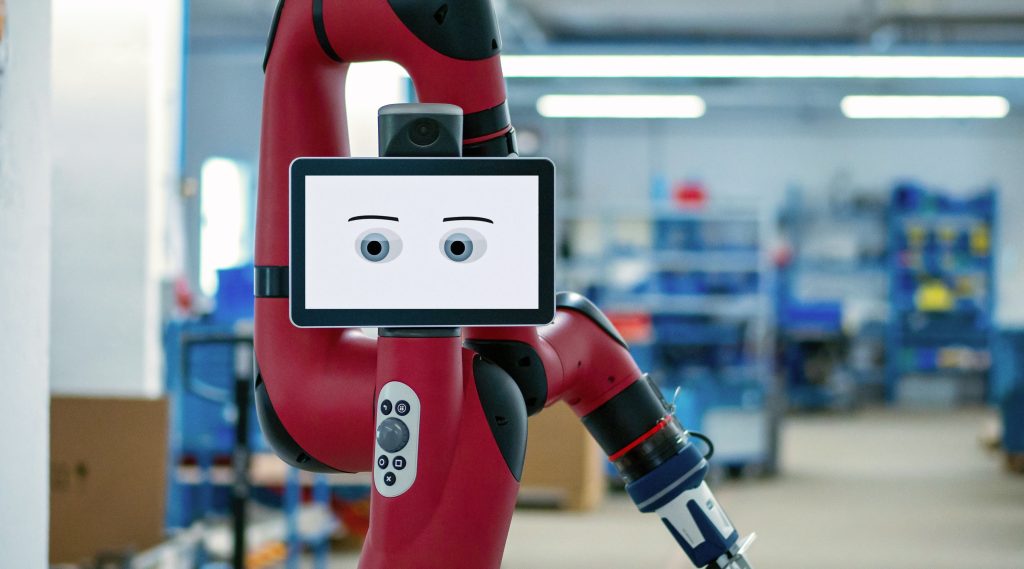 Mit dem Cobot Sawyer hat Rethink Robotics Pionierarbeit im Bereich der kollaborativen Robotik geleistet. Vor allem in der Forschung und im ungsbereich ist Sawyer nach wie vor im Einsatz. (Bild: Rethink Robotics GmbH)