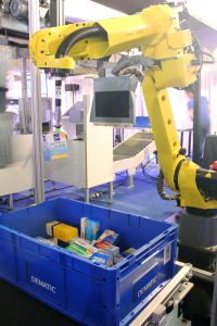Dematic hat einen Roboterarm fÃ¼r die automatische Kommissionierung auf den Markt gebracht. (Bild: Dematic GmbH)
